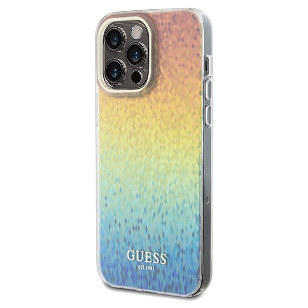 Guess IML Faceted Mirror Disco Iridescent case for iPhone 13 Pro / 13 - multicolor