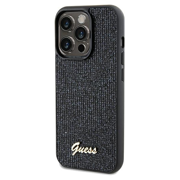 Guess Disco Metal Script case for iPhone 13 Pro / 13 - black