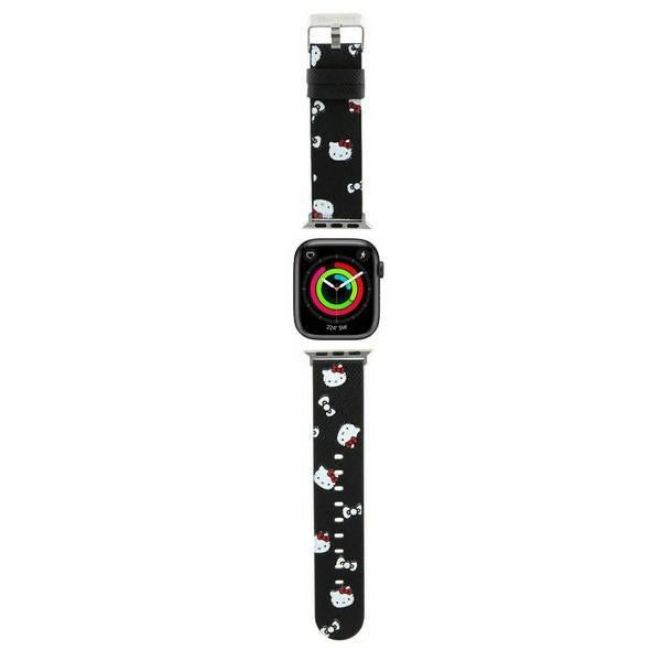Hello Kitty Heads &amp; Bows Pattern Strap for Apple Watch 38/40/41mm - Black