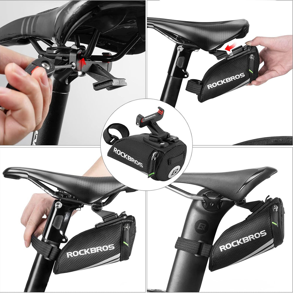 Rockbros C28 bicycle bag under the saddle - black