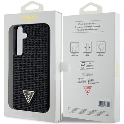 Guess Rhinestone Triangle case for Samsung Galaxy S24+ - black