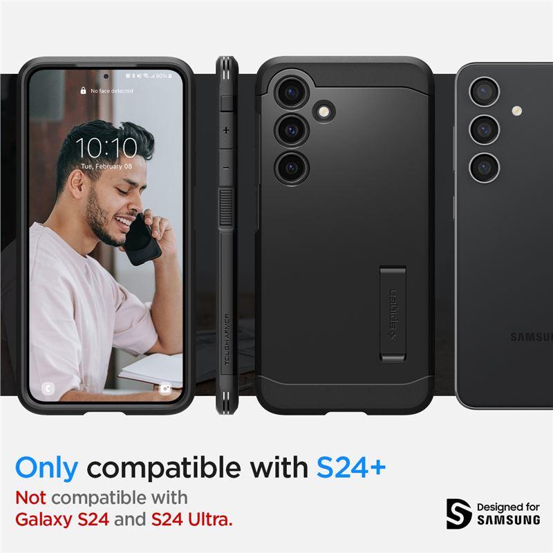 [GRĄŽINTA PREKĖ] [GRĄŽINTA PREKĖ] „Spigen Tough Armor“ dėklas, skirtas „Samsung Galaxy S24+“ – juodas