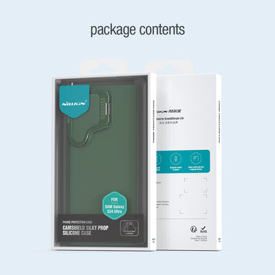 Nillkin CamShield Silky Prop Silicone Case for Samsung Galaxy S24 Ultra - black