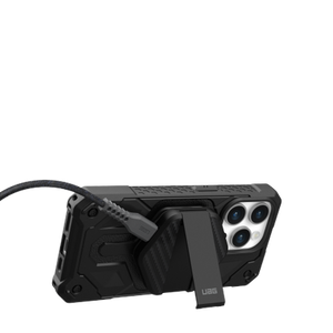 UAG Wireless Charger 15W wireless charger with stand, compatible with MagSafe - black carbon