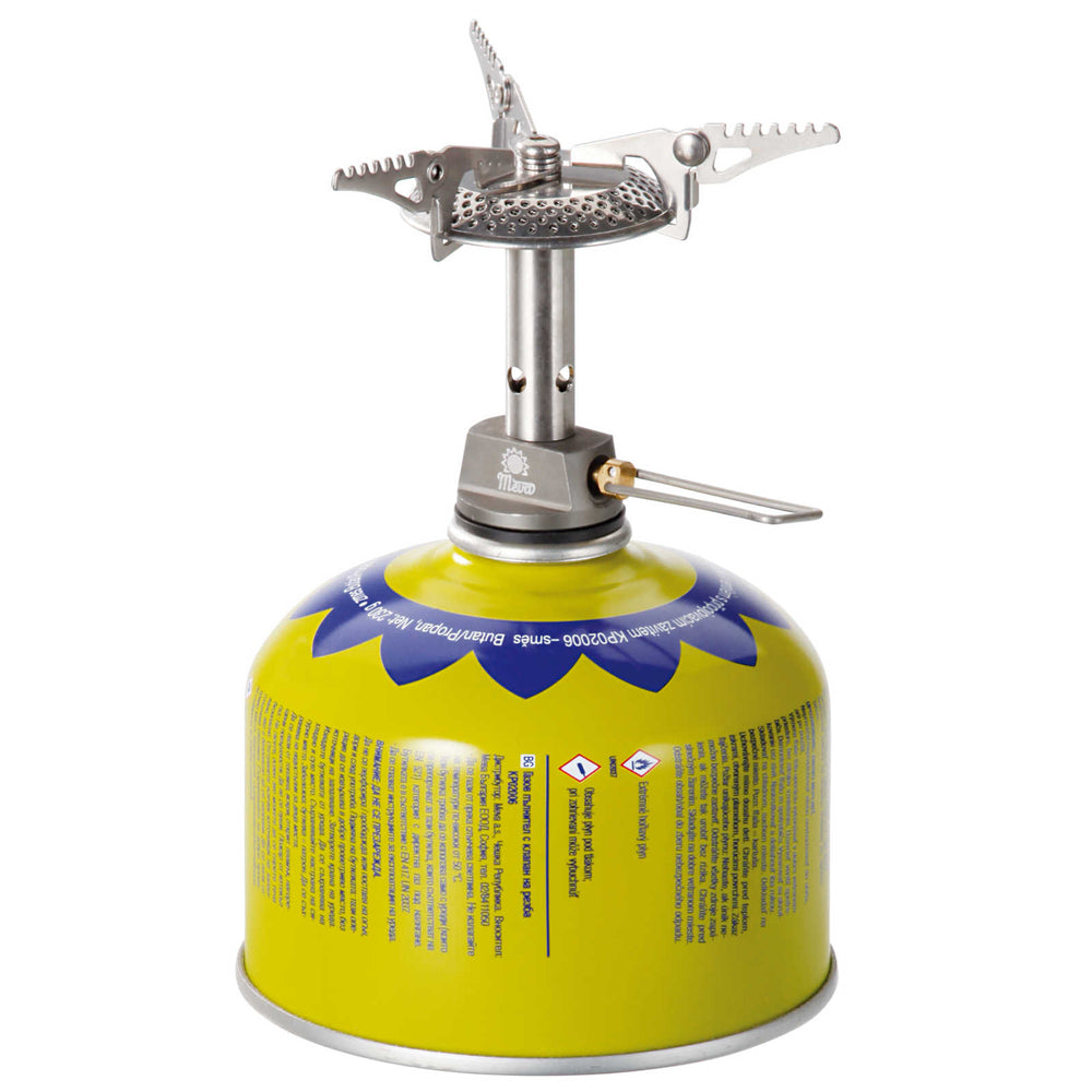 Lengviausia turistinė viryklė dujų balionams (vožtuvas arba srieginė) HIKER 70gram 2.4kW