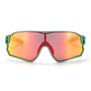 Rockbros 14110009002 polarized cycling glasses for children 8-14 years old - green