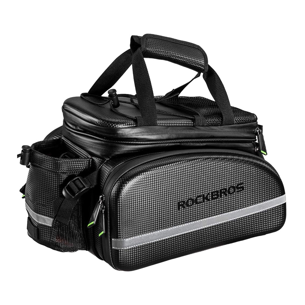 Rockbros A6-6 bicycle bag for trunk, 35 l, with fold-out pockets - black