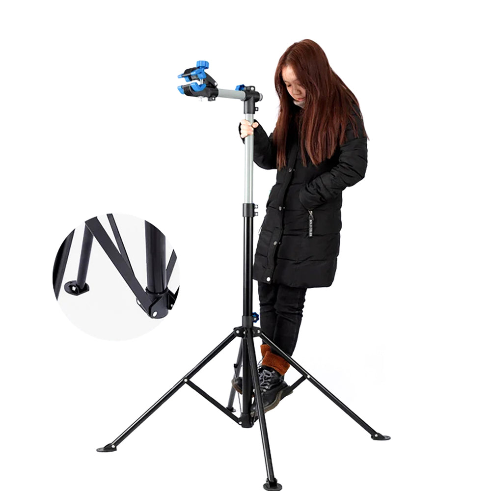 „Rockbros MP-02“ grindų stovas dviračiams su rankenėlėmis – juodas