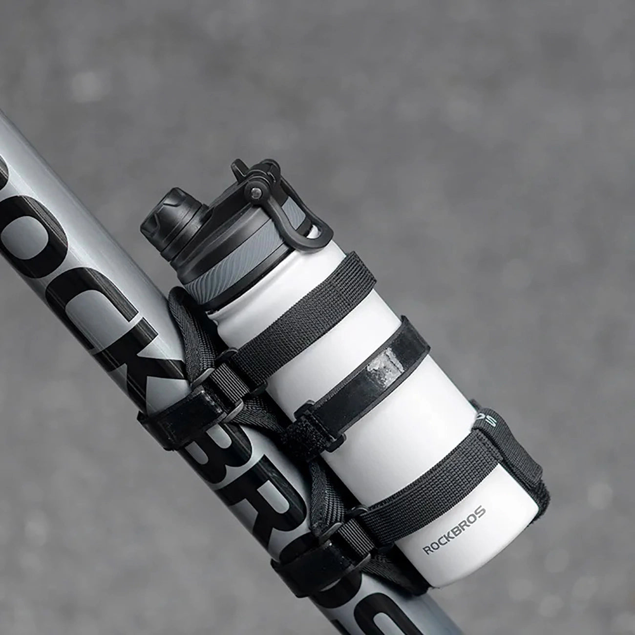 Rockbros 50210064001 Velcro Bike Strap for Bluetooth Speaker or Water Bottle - Black