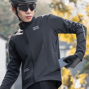 Rockbros Fall/Winter Long Sleeve Cycling Jacket XL - Black