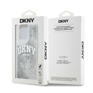 Etui DKNY Liquid Glitter Big Logo na iPhone 15 Pro Max - białe