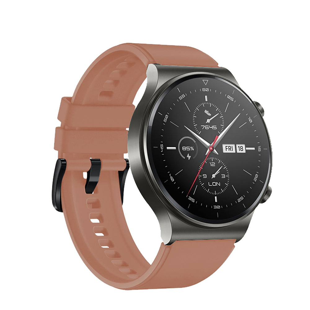 Silikoninis dirželis, skirtas „Huawei Watch GT 2 / 3 / 4 / 2 Pro / 3 Pro / 4 Pro / GT 2e“ – bordo spalvos