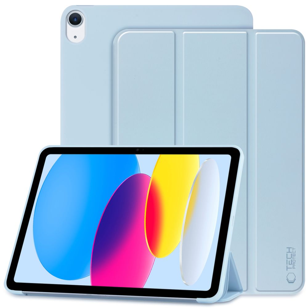 „Tech-Protect SmartCase“ dėklas, skirtas „iPad 10.9“ (2022 m.) – šviesiai mėlynas