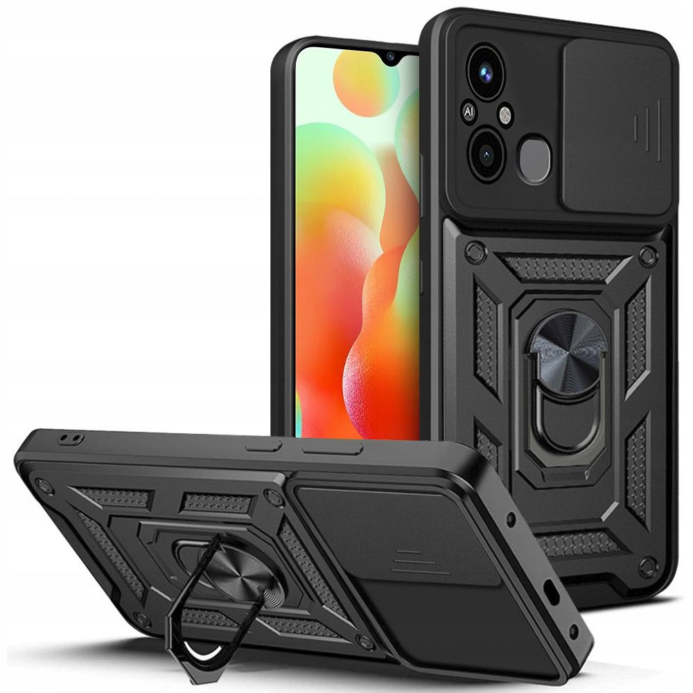 „Tech-Protect CamShield Pro“ dėklas, skirtas „Xiaomi Redmi 12C“ – juodas