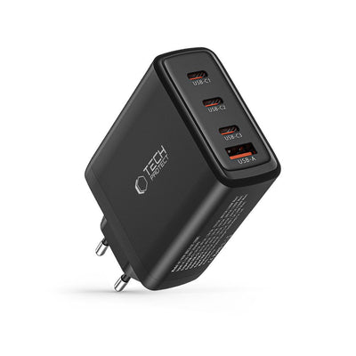 Tech-Protect NC100W-GAN charger network GaN 3x USB-C PD 100W / USB-A QC 3.0 - black