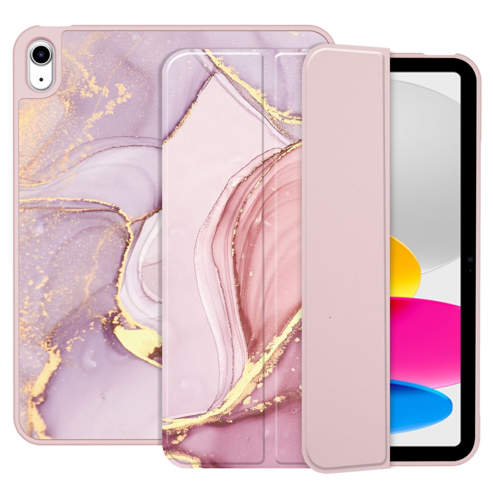 Tech-Protect SC Pen Case for iPad 10.9" 2022 - Pink Marble