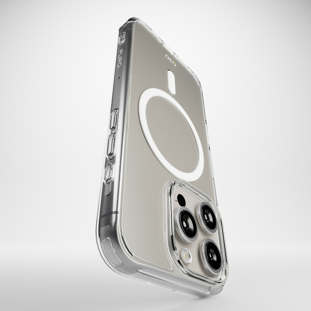 Puro Impact Clear D3O MagSafe Silicone Case for iPhone 16 Pro Max - Transparent