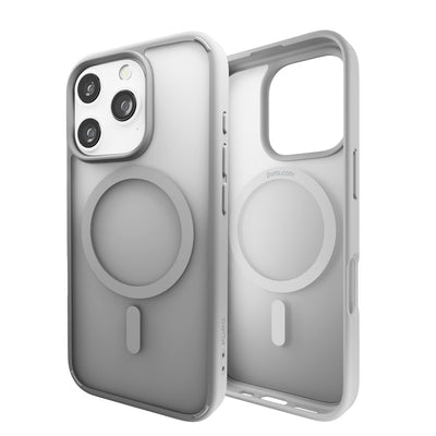 Puro Gradient MagSafe Silicone Case for iPhone 16 Pro Max - Silver