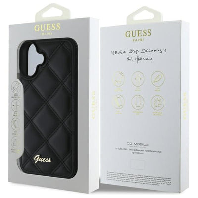 Guess New 4G Triangle case for iPhone 16 - black