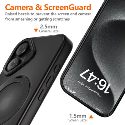 Tech-Protect MagRing MagSafe case for iPhone 16 - translucent