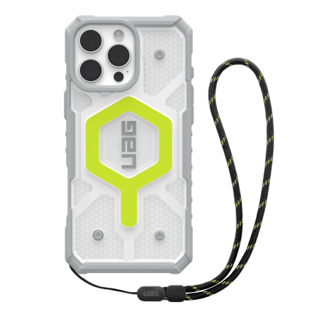 UAG Pathfinder skaidrus „Magsafe“ dėklas su dirželiu, skirtas „iPhone 16 Pro Max“ – žalias
