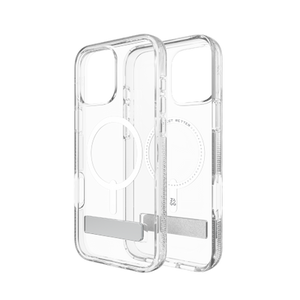 ZAGG Crystal Palace Snap Kickstand MagSafe Case with Stand for iPhone 16 Pro Max - Clear