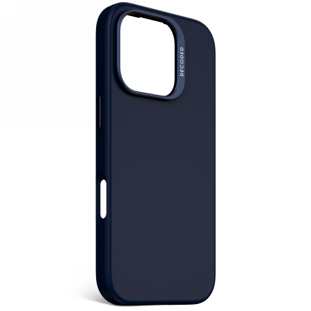 Decoded AntiMicrobial Silicone Backcover Case with MagSafe for iPhone 16 Pro - Navy Blue