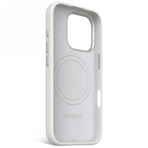 Decoded AntiMicrobial Silicone Backcover with MagSafe for iPhone 16 Pro - Gray