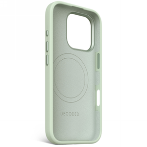 Decoded AntiMicrobial Silicone Stacks Backcover Case with MagSafe for iPhone 16 Pro - Green