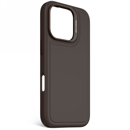 Decoded AntiMicrobial Silicone Stacks Backcover with MagSafe for iPhone 16 Pro - Dark Brown