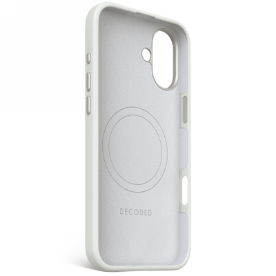 Decoded AntiMicrobial Silicone Backcover with MagSafe for iPhone 16 Plus - Gray
