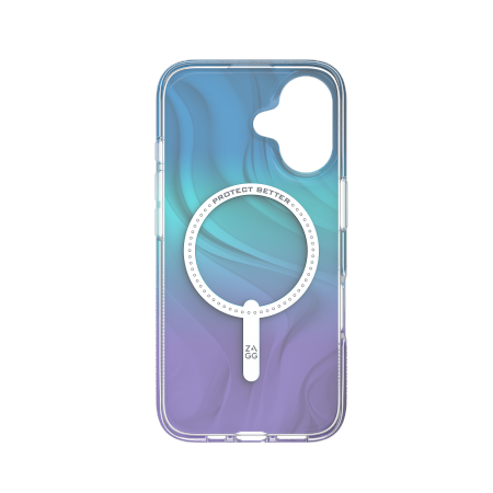 ZAGG Milan Snap MagSafe iPhone 16 dėklas – violetinis