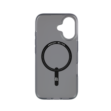 „ZAGG Milan“ užsegamas dėklas su „MagSafe“ technologija, skirtas „iPhone 16“ – žalias / violetinis