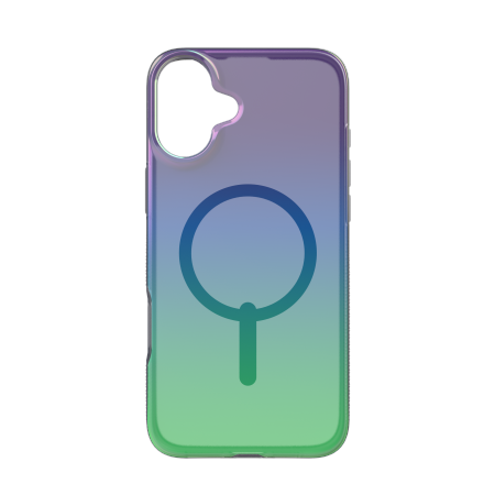 „ZAGG Milan“ užsegamas dėklas su „MagSafe“ technologija, skirtas „iPhone 16 Plus“ – žalias / violetinis