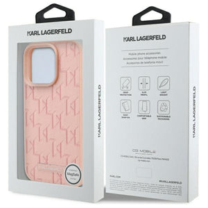 Karl Lagerfeld Hot Stamp Magsafe iPhone 16 Pro Case - Pink