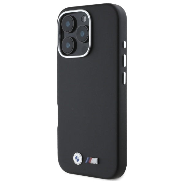 BMW M Smooth Full Wrapped Metal MagSafe Case for iPhone 16 Pro - Black