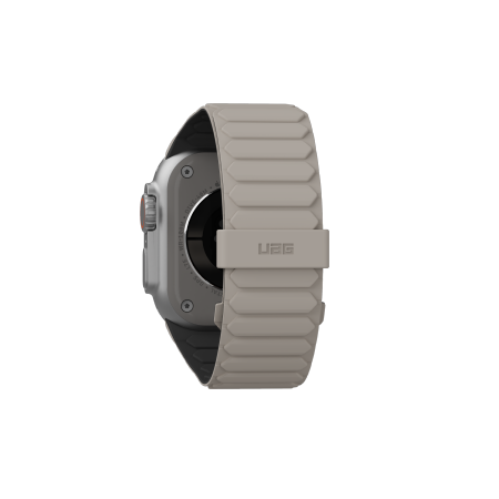 UAG Pathfinder silikoninis dvipusis magnetinis dirželis Apple Watch 42 / 44 / 45 / 46 / 49 mm - juodai pilkas