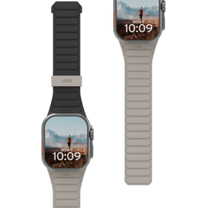 UAG Pathfinder Silicone Double-Sided Magnetic Strap for Apple Watch 42 / 44 / 45 / 46 / 49mm - Black-Gray