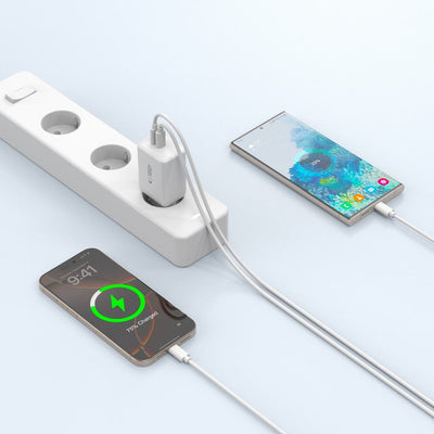 Tech-Protect NC45W-GAN 2-PORT PD45W Charger - White