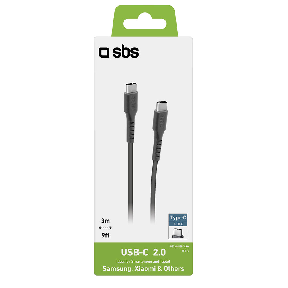 SBS TECABLETCC3M USB-C - USB-C 3m Cable - Black