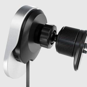 SBS TESUPP15WRETRACABL Wireless Charger Smartphone Holder with Retractable Cable Compatible with MagSafe - Black