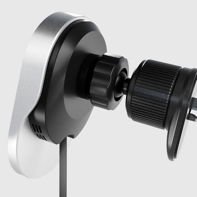 SBS TESUPP15WRETRACABL Wireless Charger Smartphone Holder with Retractable Cable Compatible with MagSafe - Black