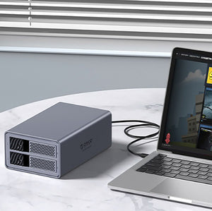 Orico 9828RU3 2 Big DAS Solution ProRAID Disk Array for 2 2.5"/3.5" SATA HDD/SSD Drives with RAID Controller - Gray