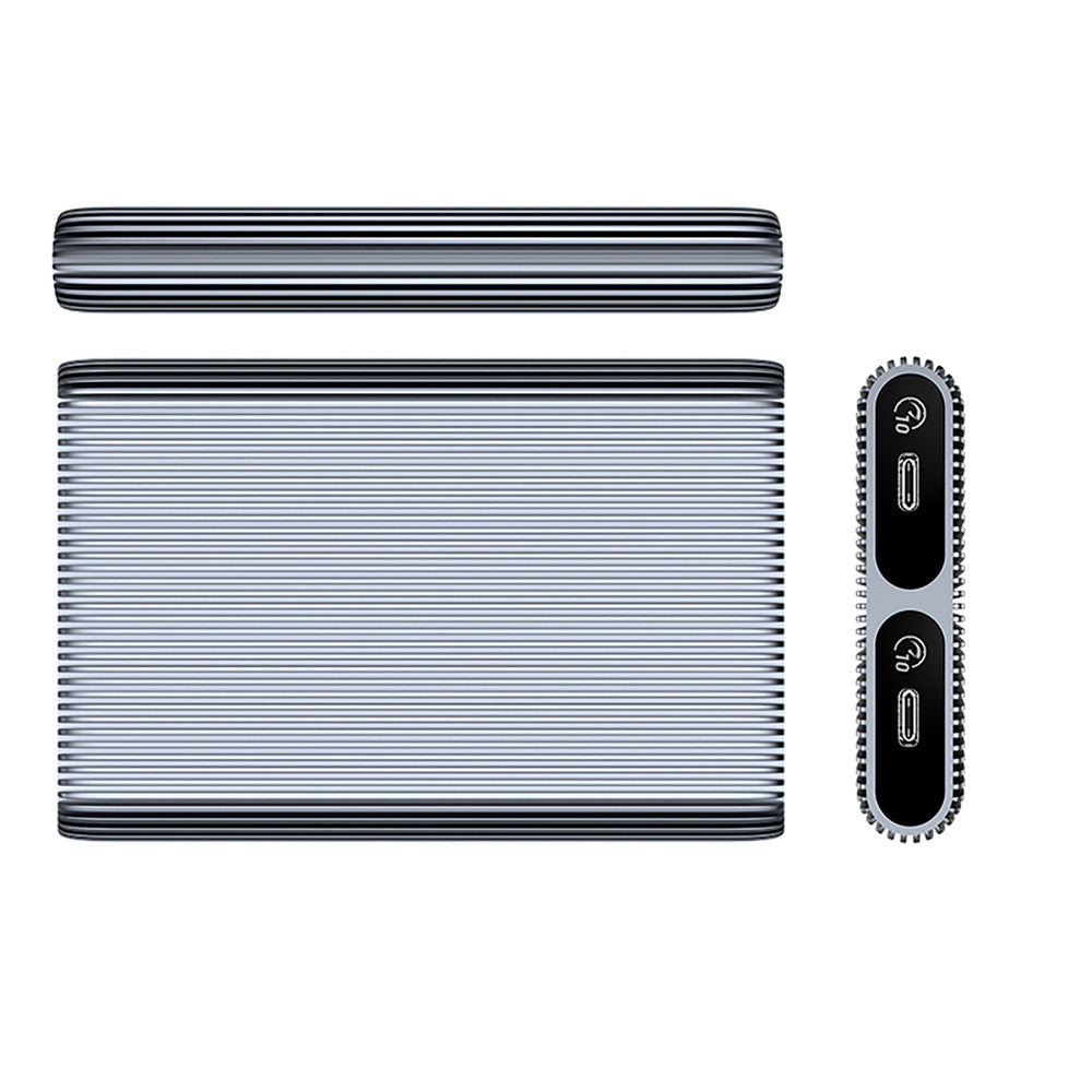 Orico AM2C3-2N Dual Disk Caddy for Two M.2 NVME USB-C 3.2 10Gb/s Drives - Gray