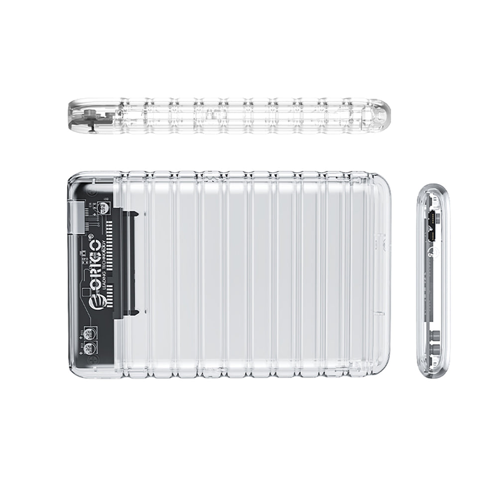 Orico 2139U3-V1 2.5" HDD/SSD USB Micro-B 5Gb/s Disk Drive - Transparent