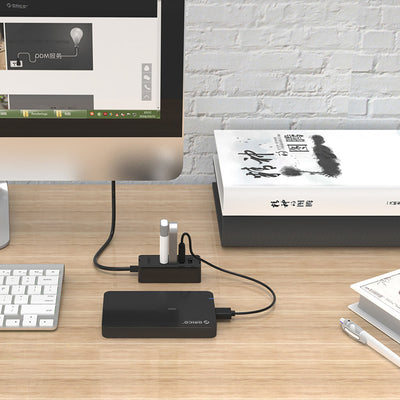 Hub Orico W5P-U2-030 4x USB-A 2.0 30cm - black