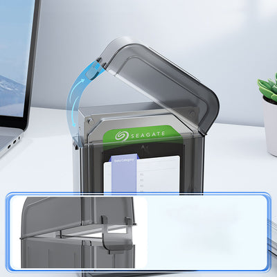 Orico PPH-25 protective case 2.5" disk box - semi-transparent, gray