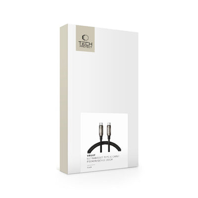 Tech-Protect UB10T Ultraboost USB-C PD240W/QC4.0 Cable 100cm - Black