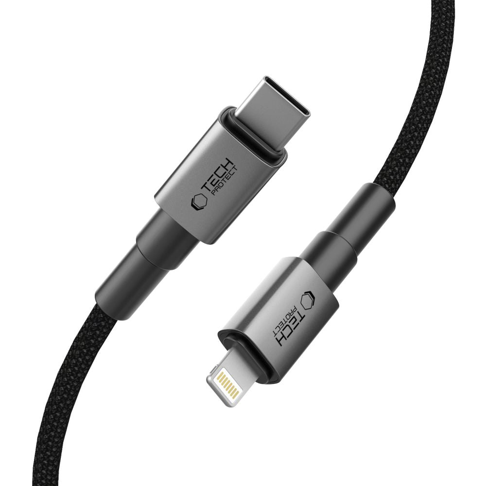 Tech-Protect Ultraboost DNA USB-C / Lightning PD27W/3A cable 200 cm - gray