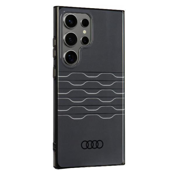 Audi IML Geometric Pattern Case S24 Ultra S928 black/black hardcase AU-IMLS24U-A6/D3-BK